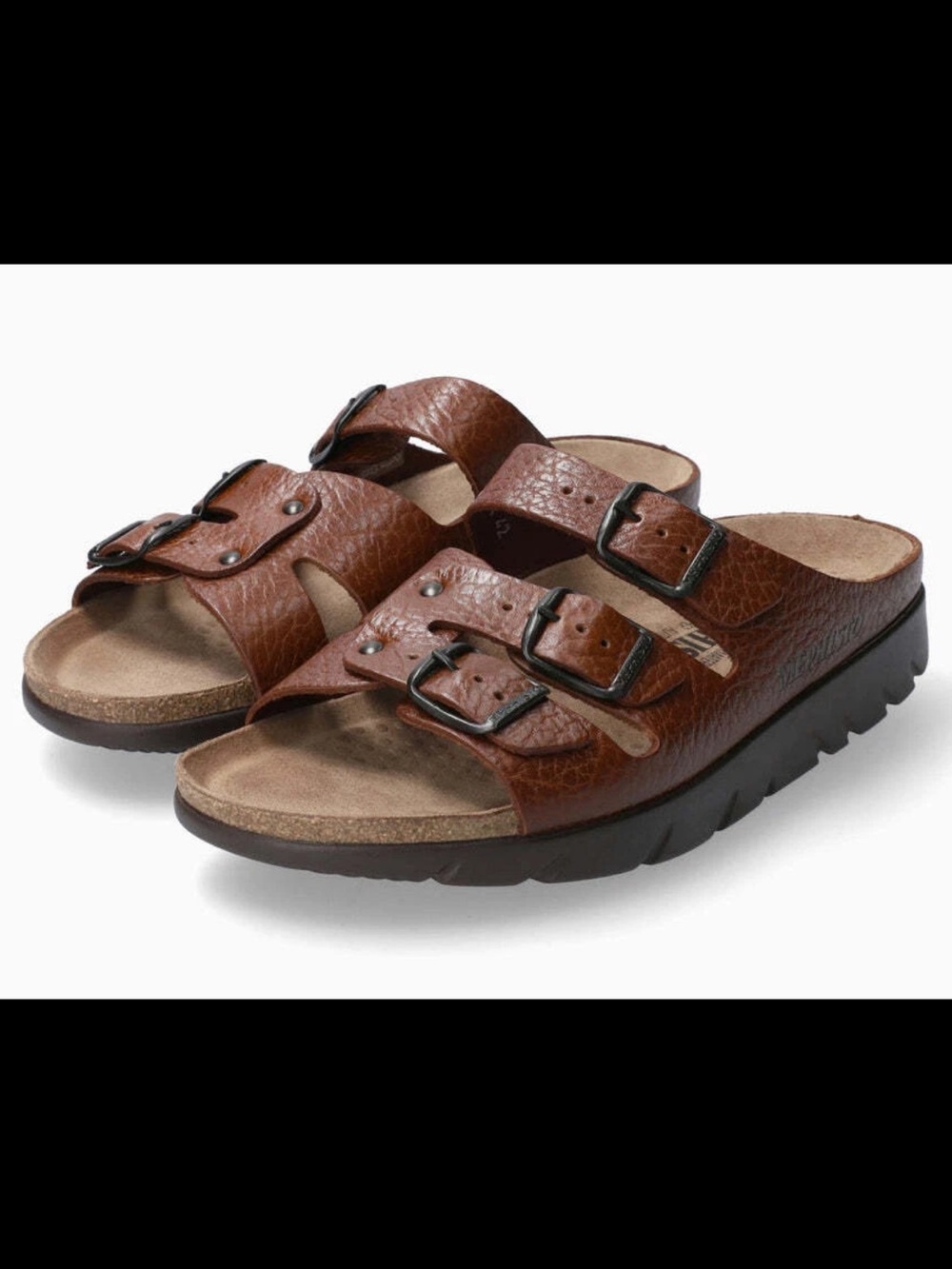 Mephisto Men's Zach Desert Buffalo Adjustable Buckle Strap Sandals Sz 43 10